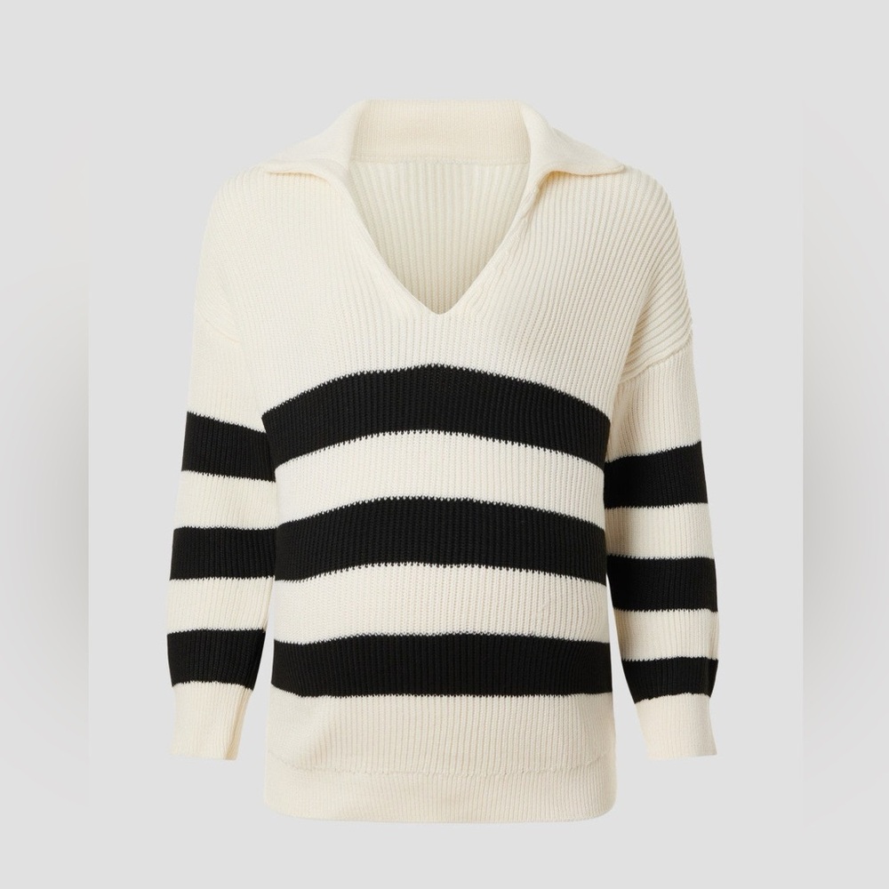 SOON Maternity Jenni Polo Sweater, M